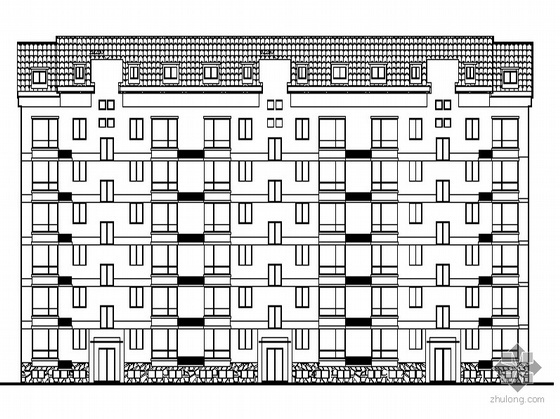 住宅建筑施工套图资料下载-[威海银滩]某现代家园住宅小区建筑施工套图