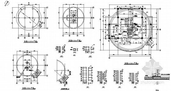 钢筒仓设计计算资料下载-某煤矿矸石筒仓结构设计图