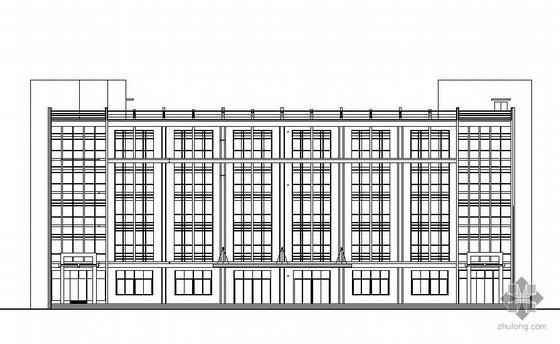 五层公司办公楼设计资料下载-某五层综合办公楼建筑施工图