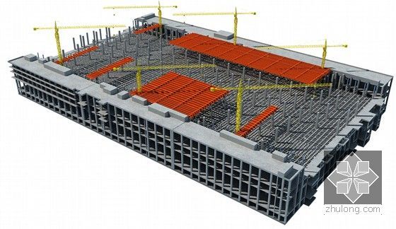 [安徽]钢筋混凝土框架工业园区施工组织设计（附三维流程图 600余页）-高大柱施工