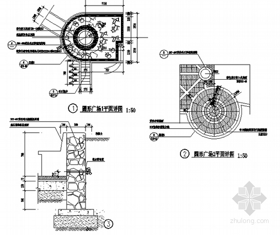 [成都]滨水居住区滨水休闲区域园林景观工程施工图-图7