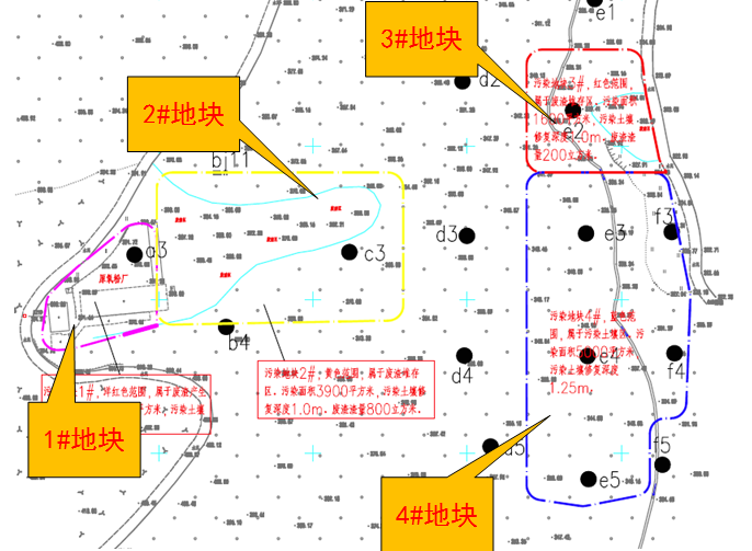 土壤修复工程实施方案-4第一区域场地修复范围图