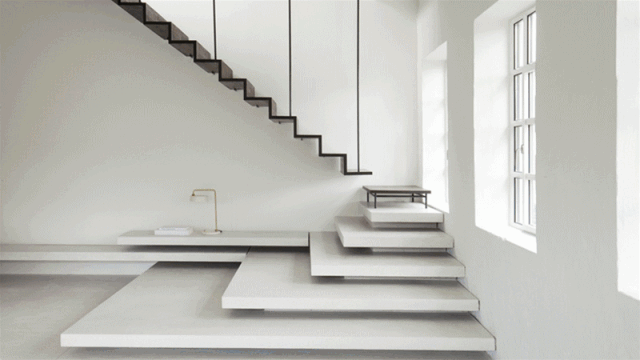 CAD木质楼梯安装资料下载-48个用楼梯点亮空间的设计，值得收藏！