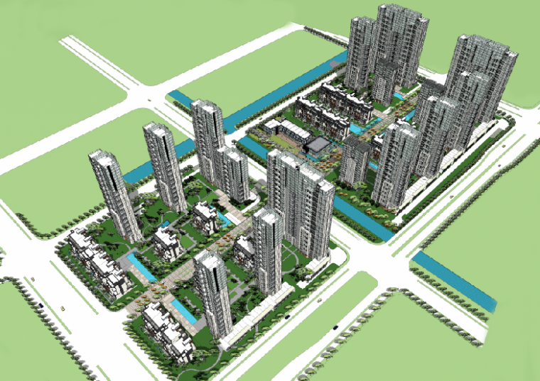 [江苏]南京市建邺区多地块居住区规划及建筑设计方案文本（PDF）