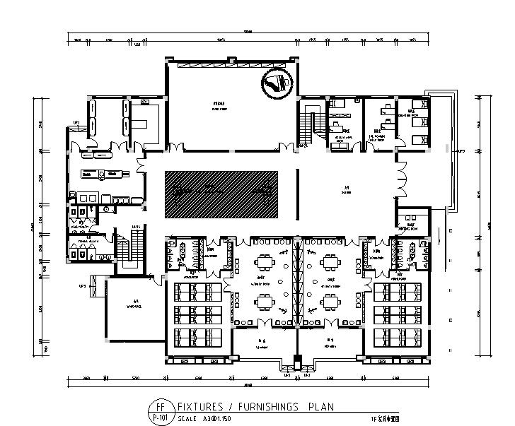 株洲幼儿园装修资料下载-株洲榕树花园幼儿园室内装修施工图及效果图