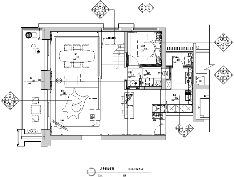 宁夏6层框架结构住宅资料下载-鸿壹方中心玖誉6C户型住宅设计施工图（附效果图+物料书+机电）