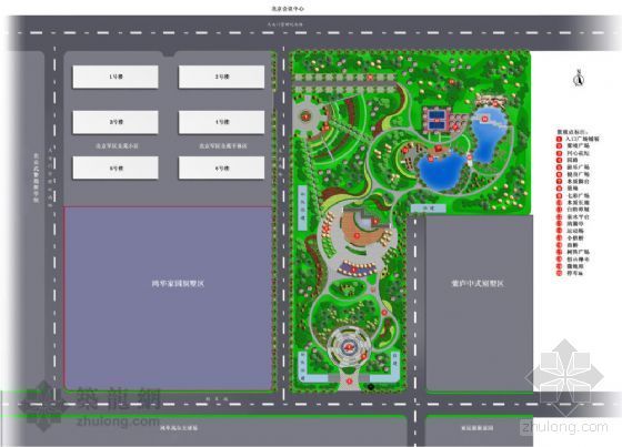 小区外围绿地景观设计资料下载-北京经济适用小区绿地景观设计方案