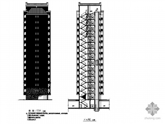 某十五层住宅建筑施工图-22 