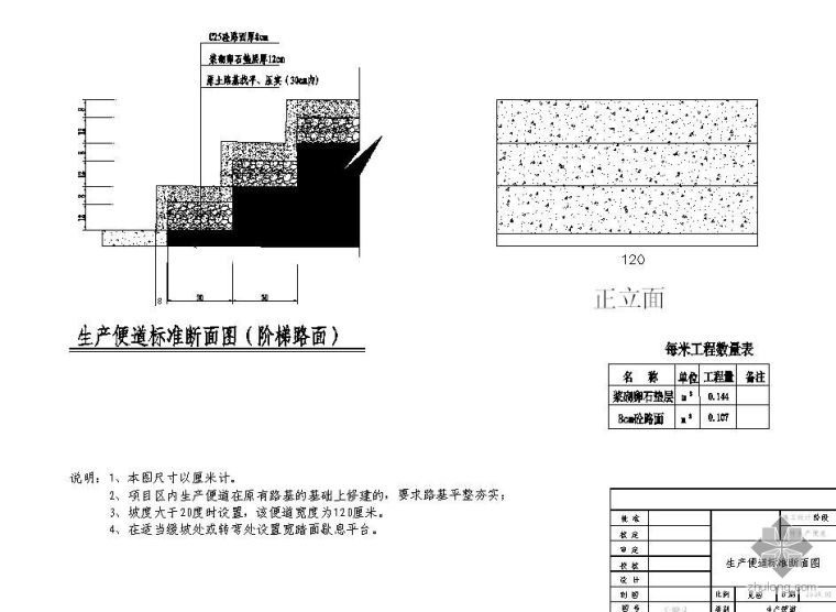 中国新农村建房图资料下载-新农村生产便道标准图
