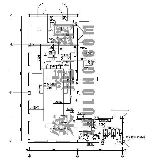 某锅炉房设计cad图资料下载-北京某小区锅炉房设计图
