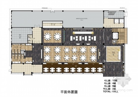 中餐厅室内方案图风格资料下载-[四川]名师原创某时尚中餐厅室内设计方案图