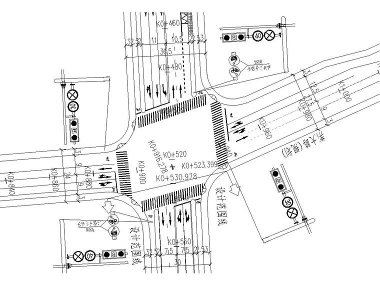 绿化带施工图全套资料下载-城市道路工程全套施工图设计102张（道排景观通信照明）