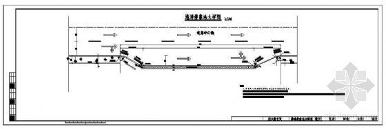 港湾式停靠站高程资料下载-某城市道路港湾停靠车站构造详图