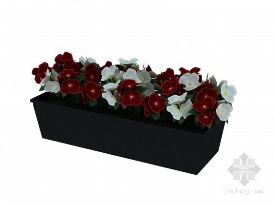 装饰花卉油画资料下载-装饰花卉3D模型下载