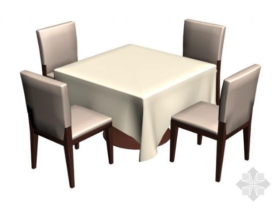 四人间宿舍设计方案资料下载-四人餐桌