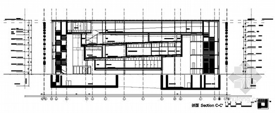 [上海世博会]欧洲西海岸某国家馆建筑扩初图（C片区）-剖面 