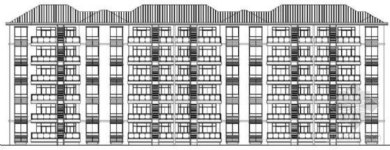 11层板式住宅设计资料下载-某六层板式住宅建筑方案（二）