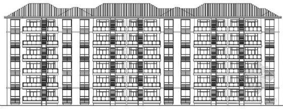 六层板式建筑资料下载-某六层板式住宅建筑方案（二）