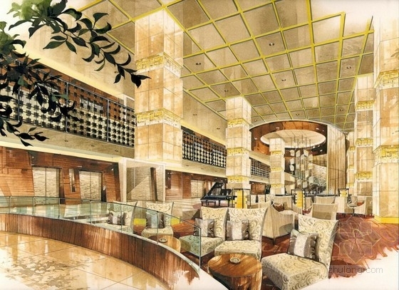 五星级珠海假日酒店资料下载-[上海]高档五星级假日酒店设计方案图