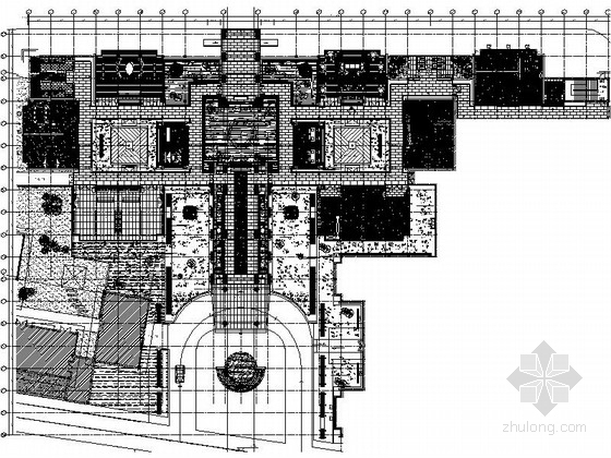 CAD五星级大堂平面图资料下载-[云南]世界五星级度假酒店大堂区装修竣工图