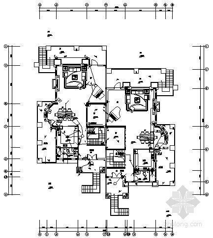 2层小别墅图纸室外资料下载-三层小别墅电气施工图纸