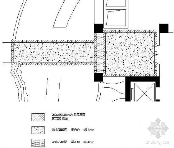 二建报名入口资料下载-入口大堂鋪地大樣圖(二)