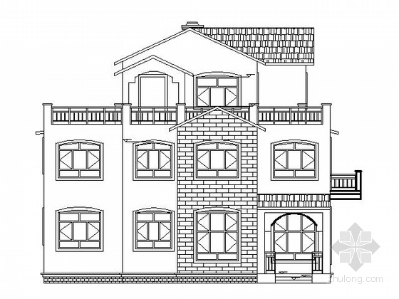 中式别墅sketchup资料下载-某三层地中海式别墅建筑方案图（含SKETCHUP模型及效果）