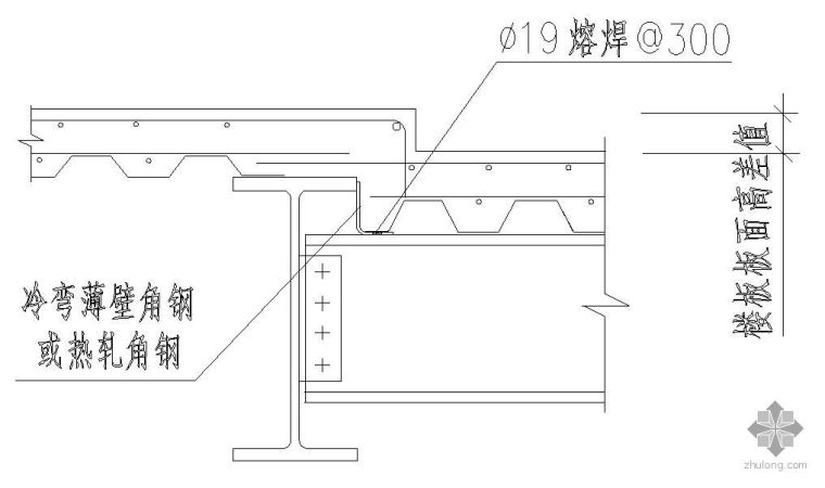 一般楼面降低标高做法资料下载-某一般楼面降低标高作法节点构造详图(1)