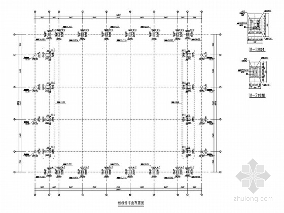 圆钢管桁架施工图资料下载-[江苏]单层钢桁架结构体育馆结构施工图