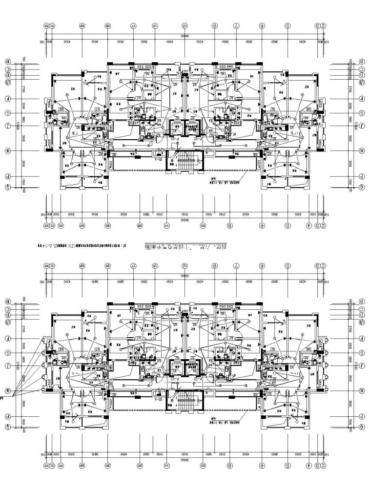 建筑群含商业建筑施工图资料下载-[湖南]新月半岛住宅小区建筑群含地库电气施工图