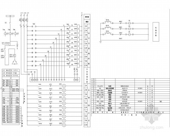 GGK型低压抽出式开关柜设计规范图集82张-GGD1无功补偿柜10回路图 