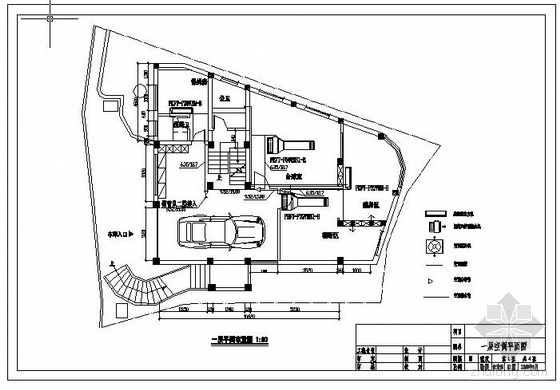 cad平面布置方案别墅资料下载-某别墅空调平面布置图
