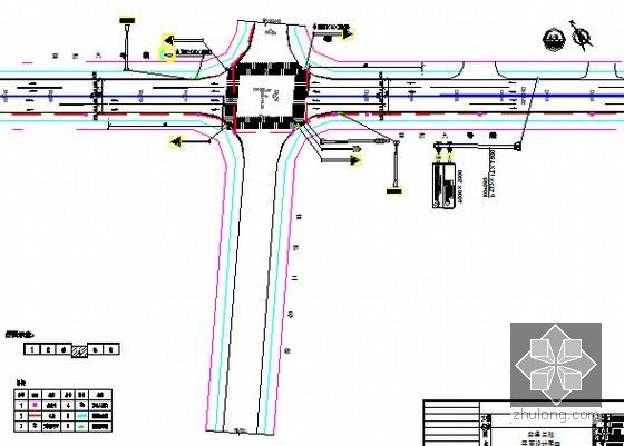 [山东]道路三水工程预算书(附施工图纸)-交通工程平面图
