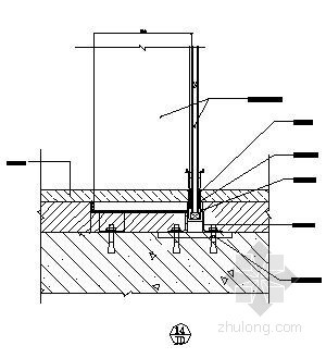 石材幕墙节点图13资料下载-石材幕墙节点图