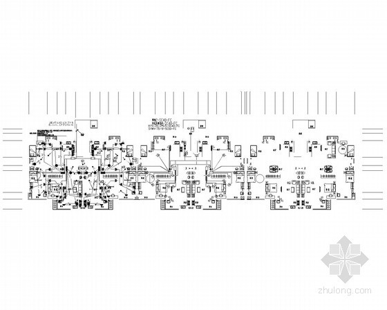 [吉林]住宅楼电气设计施工图纸（最新设计）-一层照明平面图 