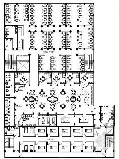 酒店总统房的CAD平面图资料下载-某酒店装修平面图