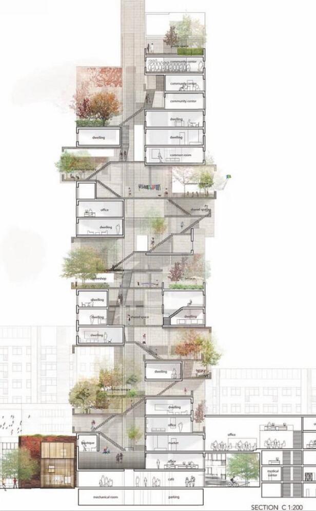 特色精品建筑建筑高层剖面图（JPG+41张）​-页面五