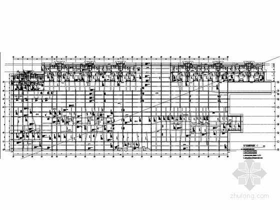 地下室顶建筑施工图资料下载-四个不同建筑地下室结构施工图（筏基独立基）