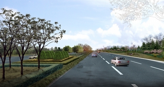 [江苏]地域性文化特色道路景观规划设计方案-景观效果图