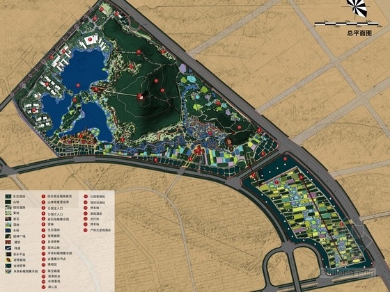 开放性湿地公园景观设计资料下载-[江苏]开放性城市生态公园景观规划设计方案（北京著名设计机构作品）