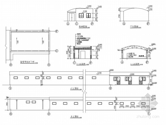 多孔砖结构技术规程资料下载-多孔砖结构大棚结构施工图