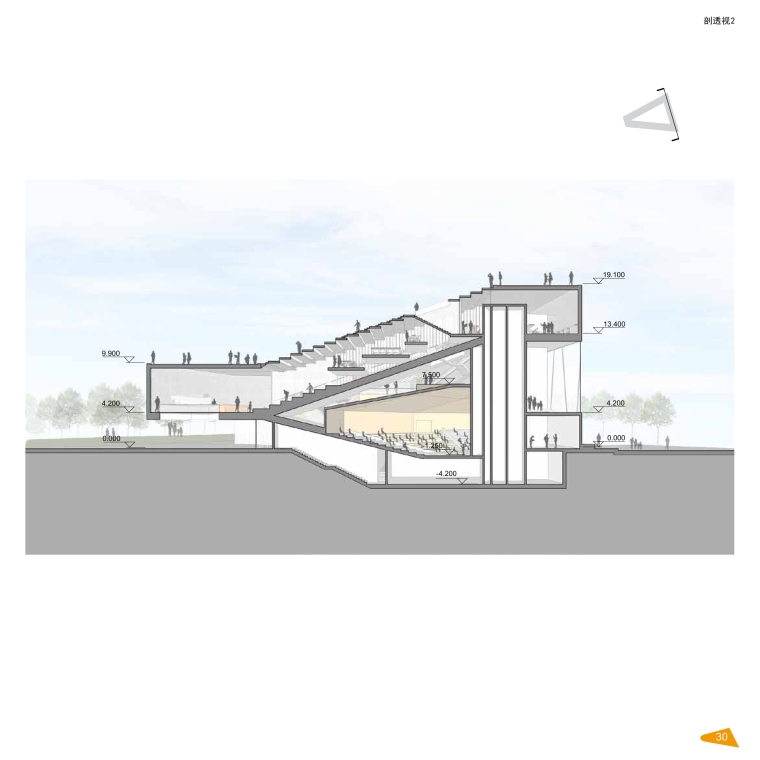 [上海]知名地产艺术中心建筑设计方案文本+建筑施工图+建筑SU模型-37