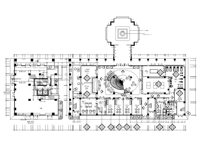 休闲会所建筑资料下载-新中式大型休闲会所室内装修施工图（附效果图）