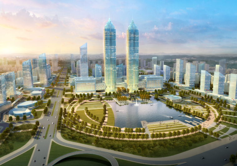 [河南]郑州27运河新区总部经济产业园城市设计方案文本