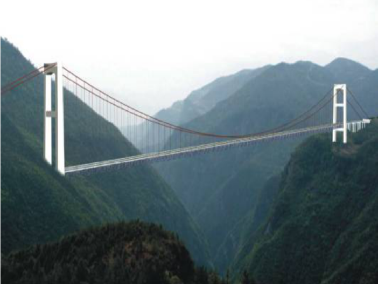 悬索景观桥施工方案资料下载-[湖北]钢桁架悬索特大桥先导索火箭抛送施工方案