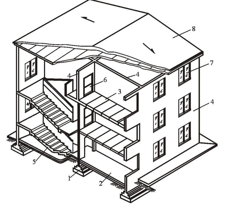 建筑平面施工图识图资料下载-建筑识图与AutoCAD之六建筑施工图的识图讲义PPT（94页）