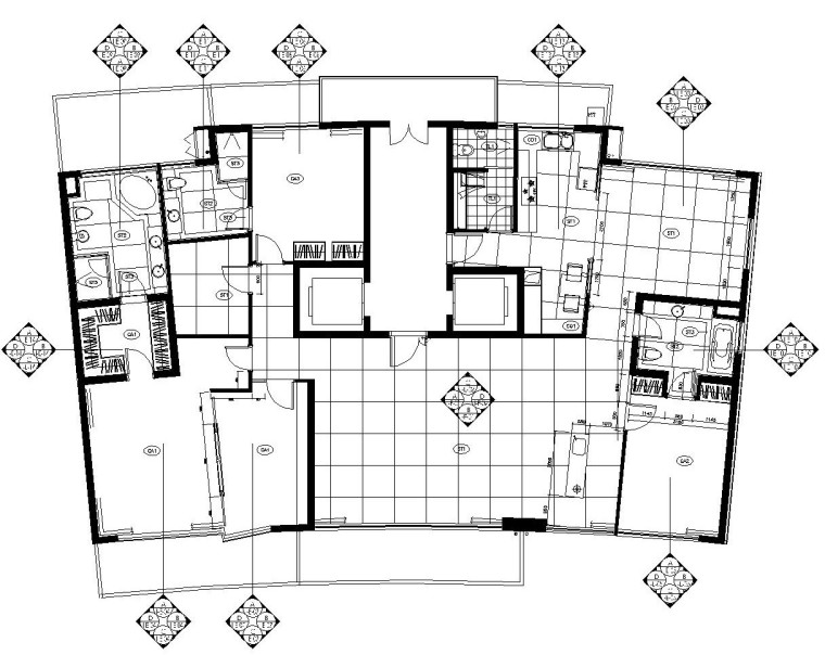 建筑公寓施工图设计资料下载-[上海]陆家嘴中央公寓施工图设计