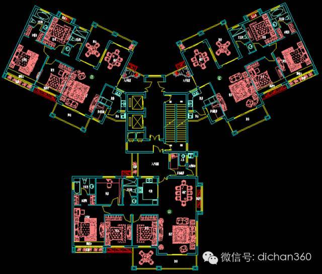 [多图]快收藏!    一梯三户是这样布局的_18