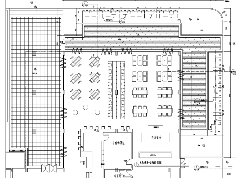 [江苏]晶水湾青椿旅居室外景观施工图设计（包含CAD+PDF）-木平台景观小品平面及索引图