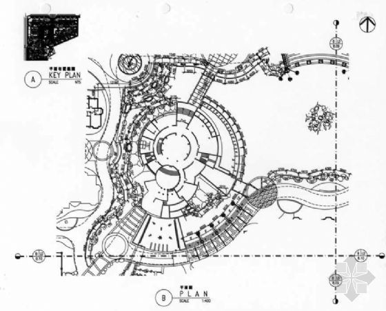 如何学施工图设计资料下载-安徽新华学俯花园景观手绘施工图